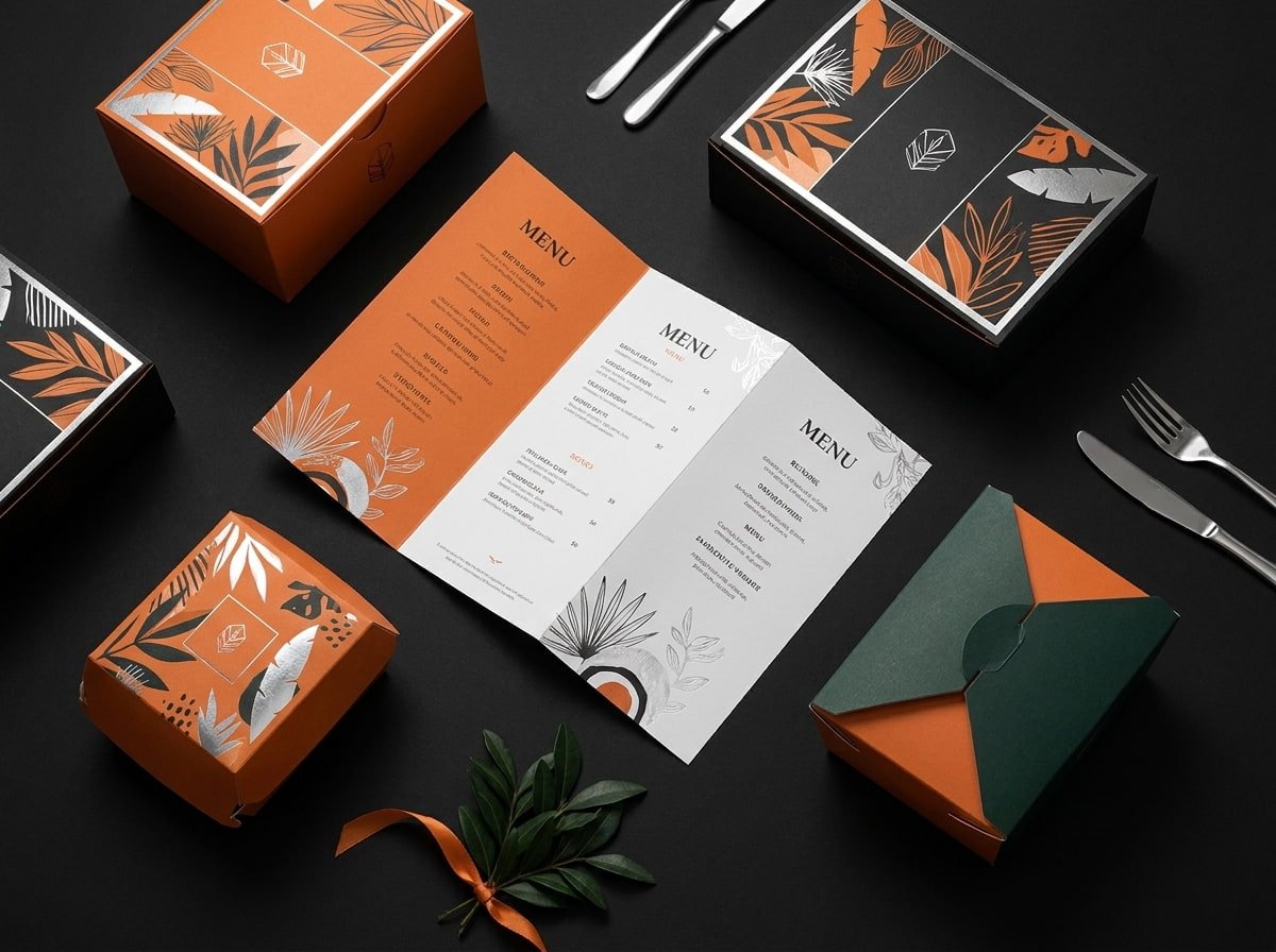 Packaging and menu design by Bahaa Karam
