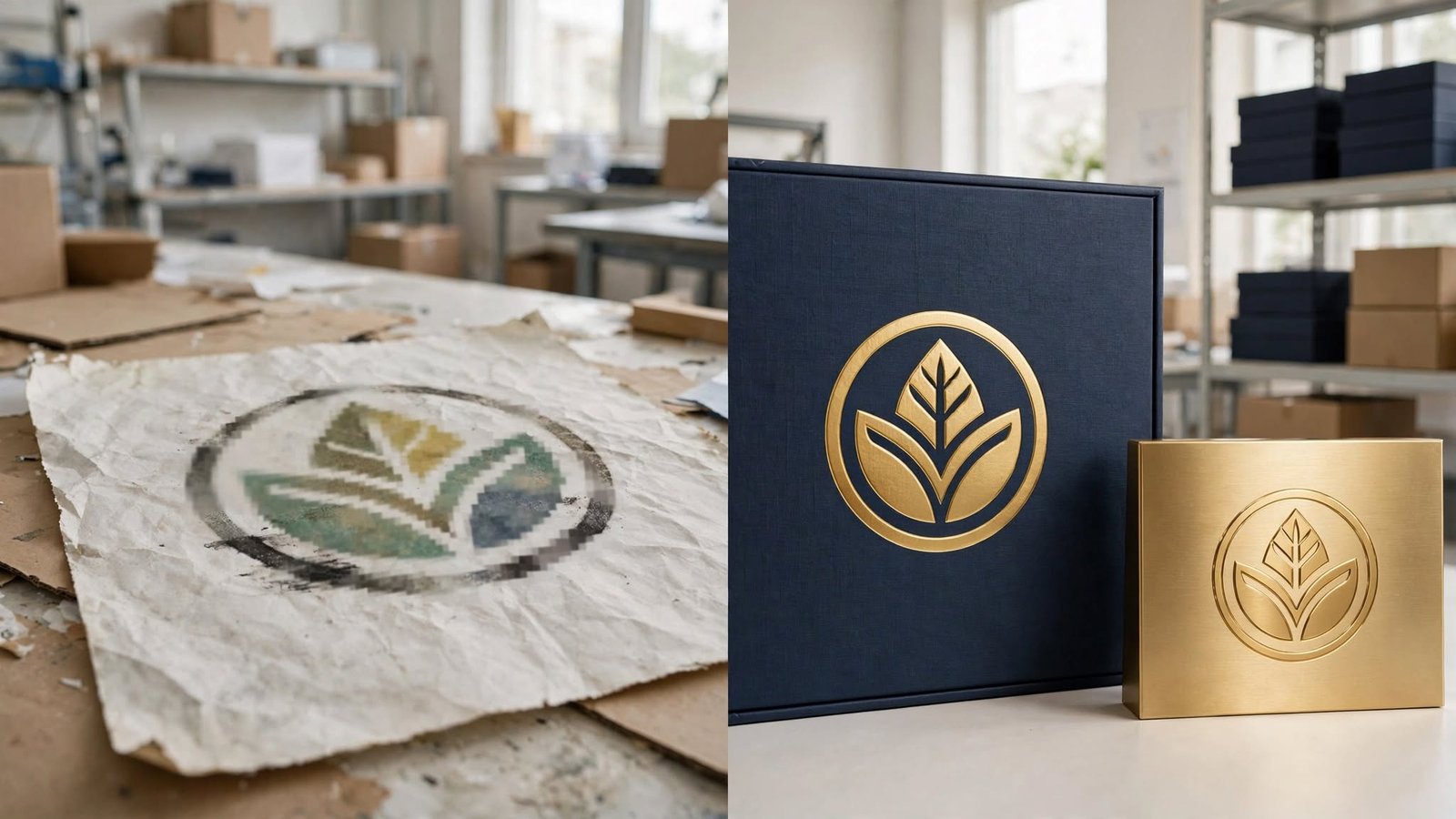 Cheap vs Professional Logo Quality Comparison